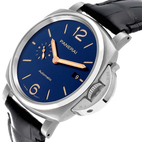 panerai due 42mm blue|panerai luminor due 38mm.